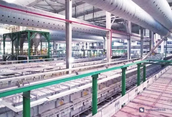 Figure 1: High-safety phosphate cathode material at commercial production scale — 10,000-ton production line output
