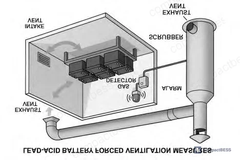 Figure 2: Three-tier prevention and control framework schematic showing anti-seepage storage (primary), forced ventilation with alkali scrubbing tower (secondary), and emergency collection system (tertiary)