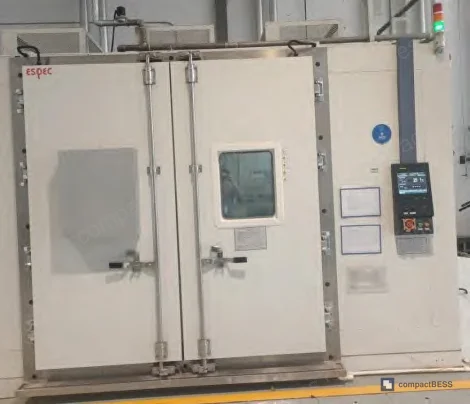 Figure 8: Thermal performance test equipment — environmental chamber and chiller setup