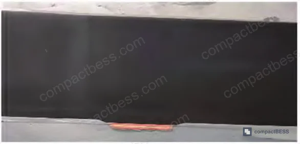 Figure 1: Post-cycling disassembly of the anode electrode sheet after 780 fast-charge cycles using the SP2D-controlled current profile — graphite surface remains black with no gray-white lithium metal deposits, confirming lithium plating suppression throughout the test.