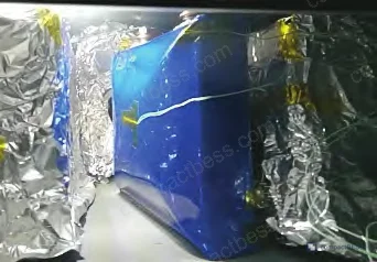 Figure 3: Visible smoke filling module enclosure within 3 seconds of vent opening (1,168 seconds)