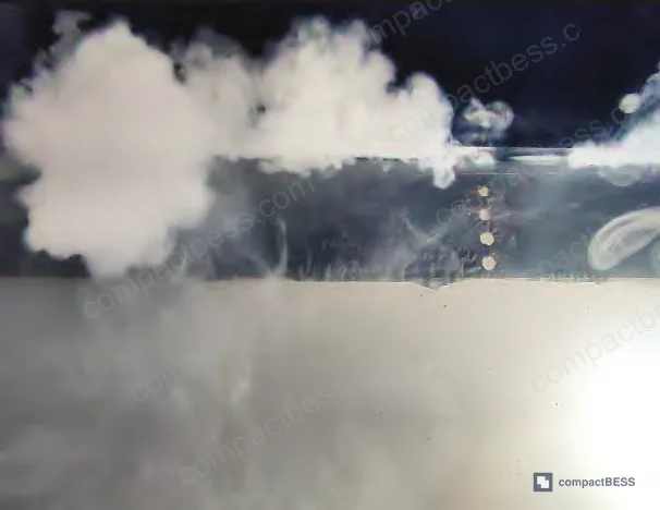 Figure 9: B80 device activation at 610 seconds (20 seconds post-vent) releasing suppressant cloud