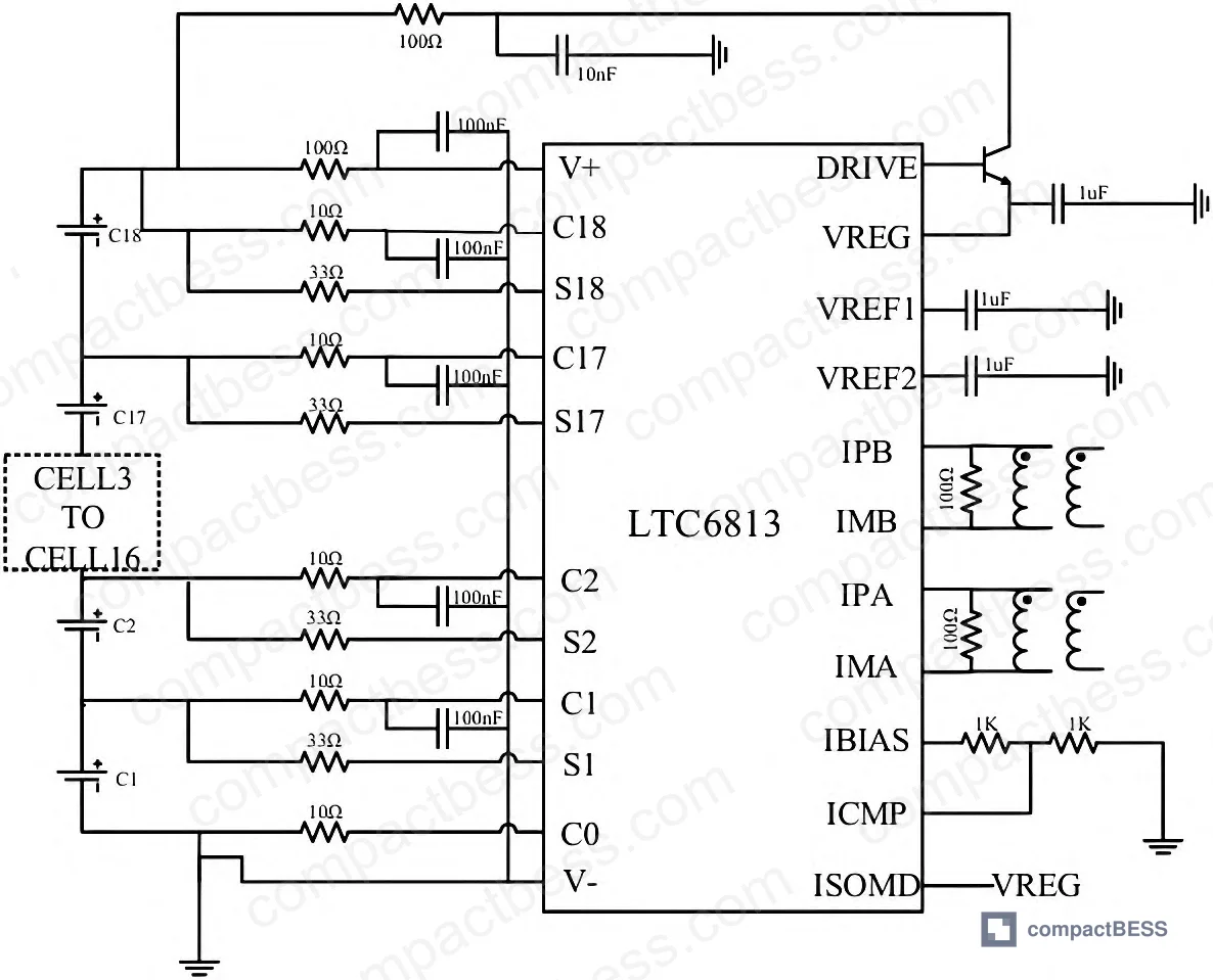 Figure 2: Side-by-side comparison of active balancing vs. traditional passive balancing technology in a battery pack context