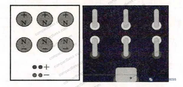 Figure 4: IGBT eccentric vs. centered terminal placement — current density comparison showing field cancellation differential