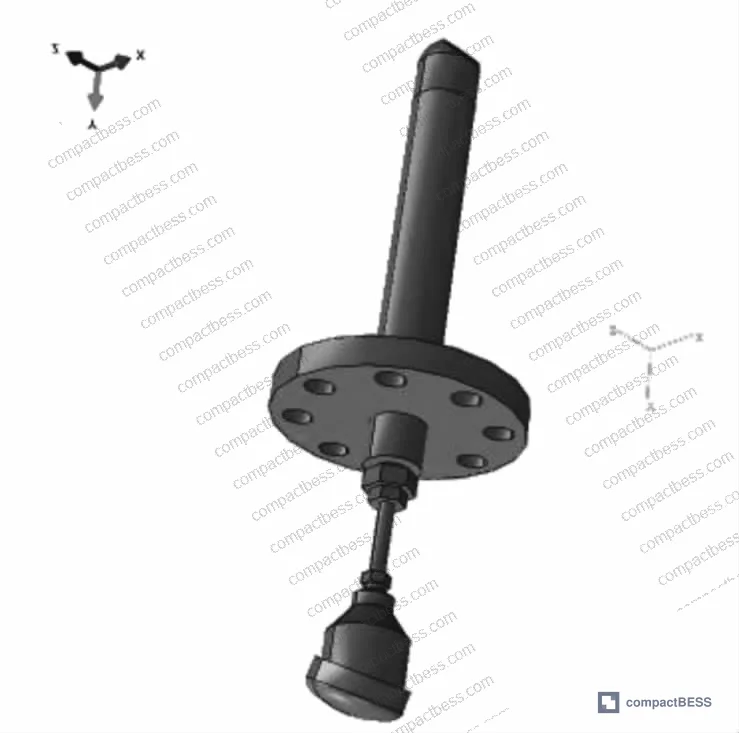 Figure 3: CAD digital prototype of multi-layer sensor assembly — thermal simulation model setup showing component layering and mesh boundary conditions