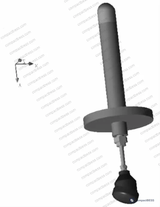 Figure 4: FEA digital model of thermocouple assembly — finite element mesh showing 826,379 total elements used for thermal stress analysis across multi-material interfaces