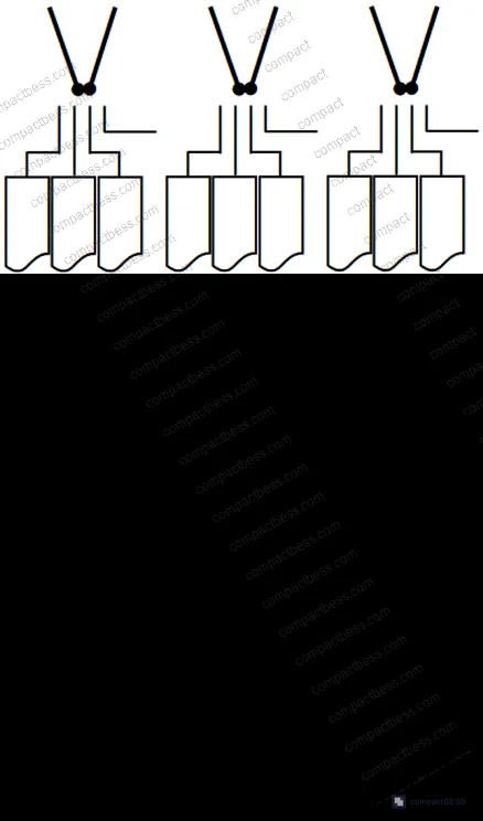 Figure 6: Wedge-block clamping mechanism schematic showing self-centering action and beryllium copper contact tips in normal and abnormal states