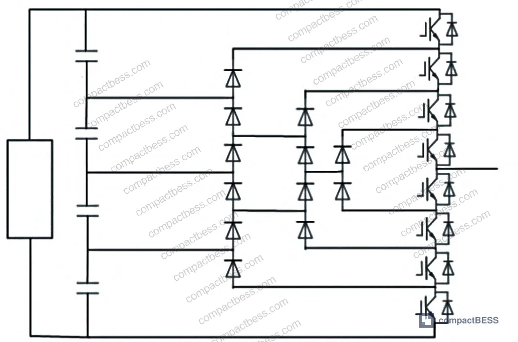 Figure 6: Flying capacitor multilevel topology structure with LC filter and AC bus