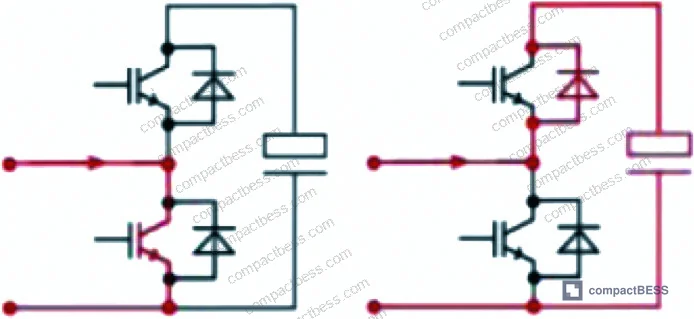 Figure 5: Simplified MMC topology for TF coil power supply with SC modules replacing conventional capacitors